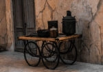 Πίνακας σε Καμβά RUSTIC FARMHOUSE OLD CARRIAGE 2