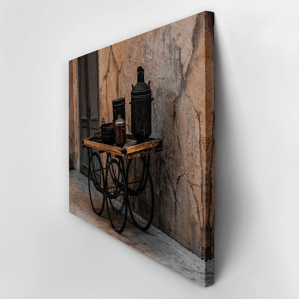Πίνακας σε Καμβά RUSTIC FARMHOUSE OLD CARRIAGE 2