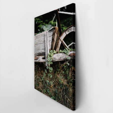 Πίνακας σε Καμβά RUSTIC FARMHOUSE OLD CART -  Sticky 2