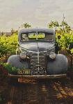 Πίνακας σε Καμβά RUSTIC FARMHOUSE OLD CAR