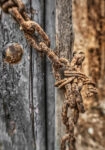 Πίνακας σε Καμβά RUSTIC FARMHOUSE OLD CHAIN