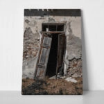 Πίνακας σε Καμβά RUSTIC FARMHOUSE OLD DOOR