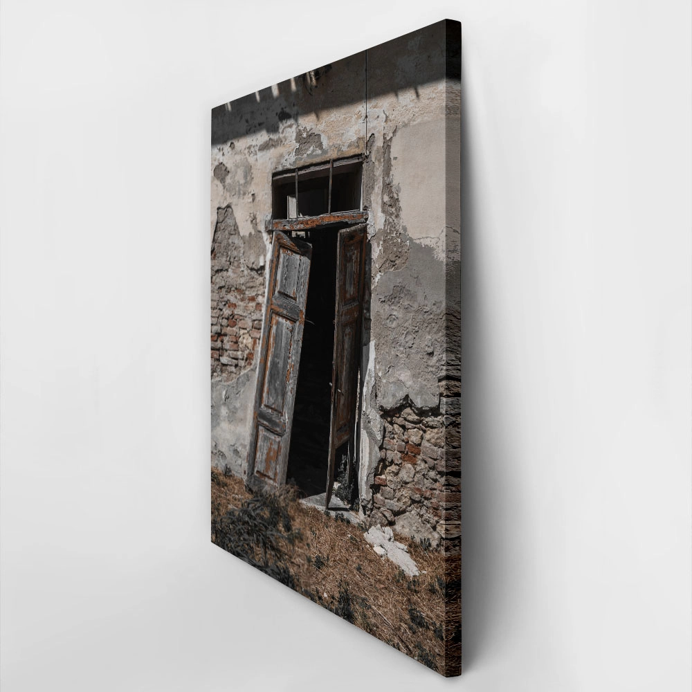 Πίνακας σε Καμβά RUSTIC FARMHOUSE OLD DOOR