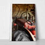 Πίνακας σε Καμβά RUSTIC FARMHOUSE OLD TRACTOR 3