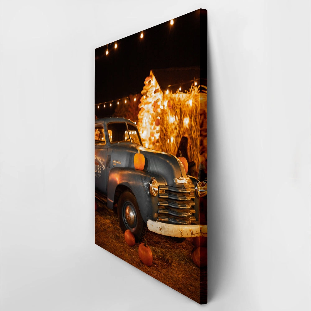 Πίνακας σε Καμβά RUSTIC FARMHOUSE OLD TRUCK 3
