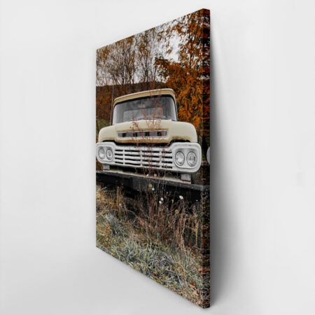 Πίνακας σε Καμβά RUSTIC FARMHOUSE OLD TRUCK -  Sticky 2