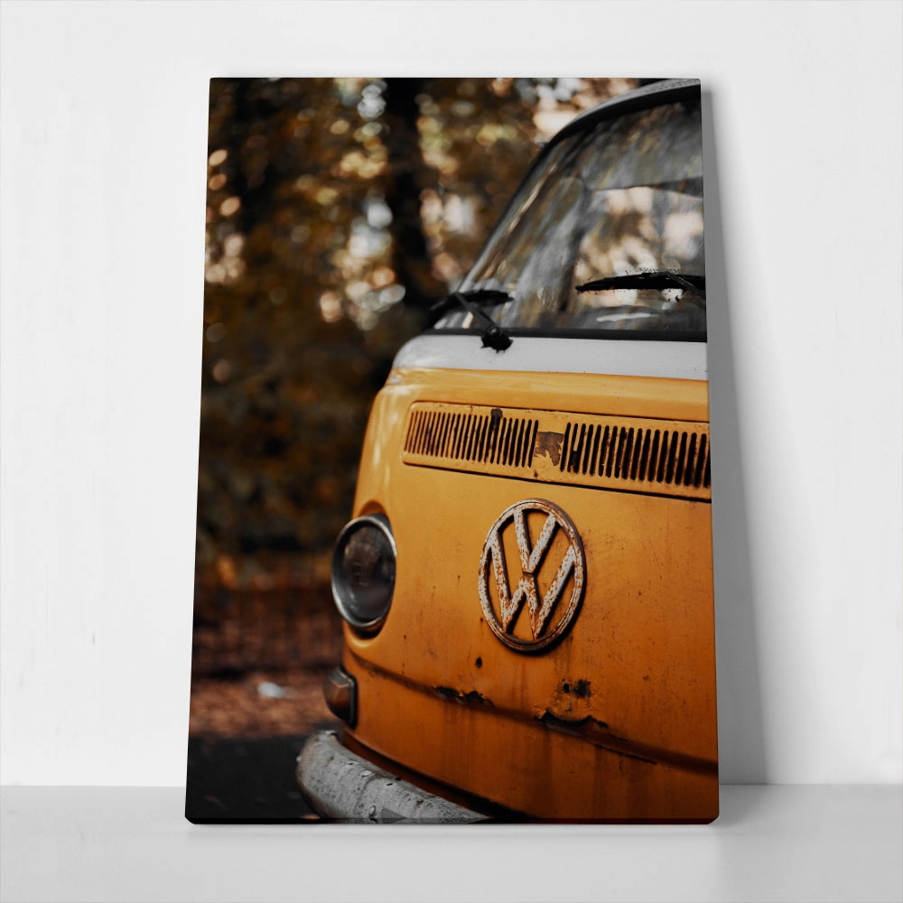 Πίνακας σε Καμβά RUSTIC FARMHOUSE OLD VAN