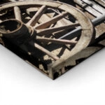 Πίνακας σε Καμβά RUSTIC FARMHOUSE OLD WHEELS