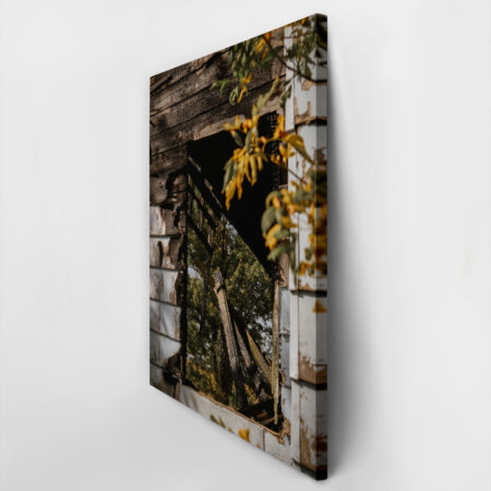Πίνακας σε Καμβά RUSTIC FARMHOUSE OLD WINDOW -  Sticky 2