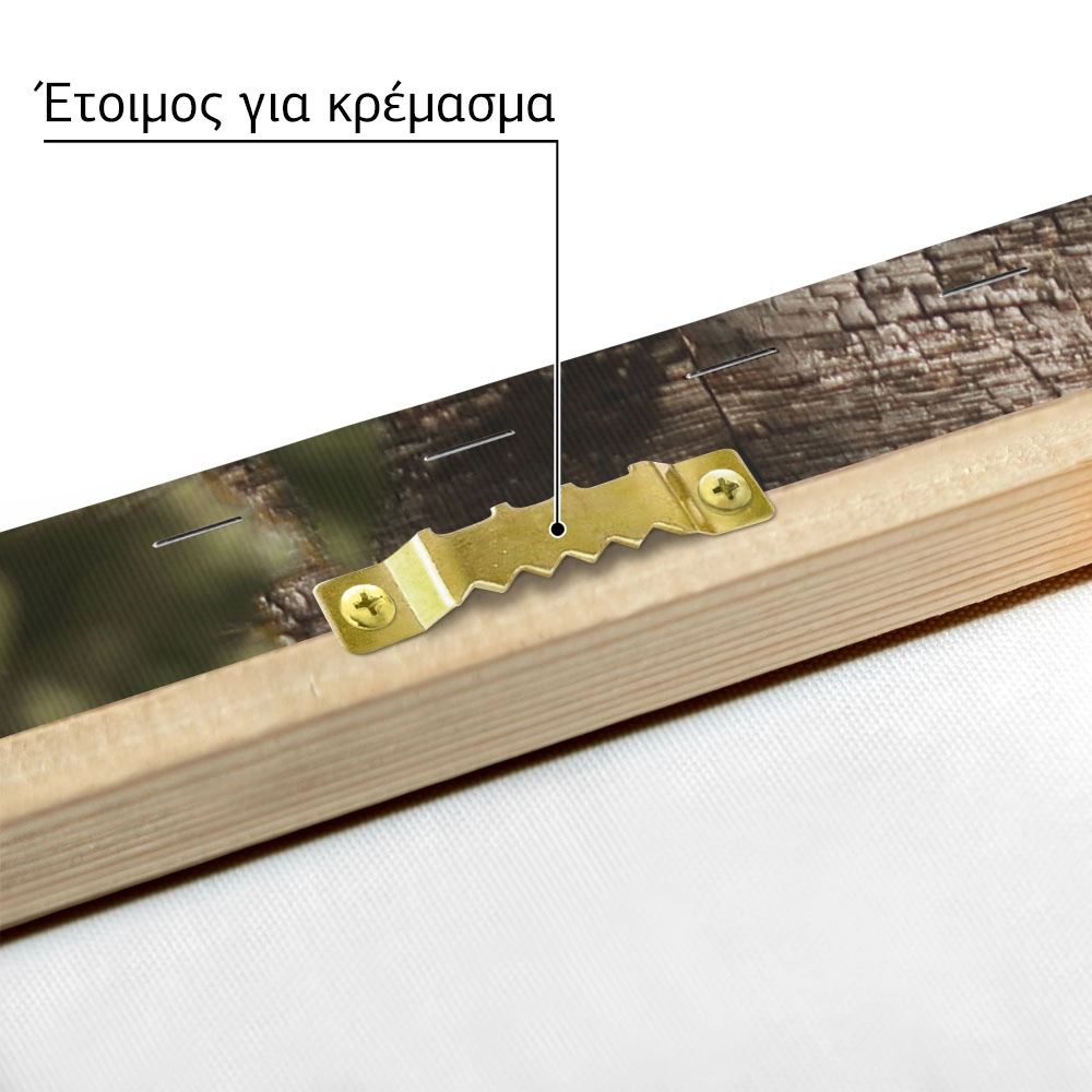 Πίνακας σε Καμβά RUSTIC FARMHOUSE OLD WINDOW