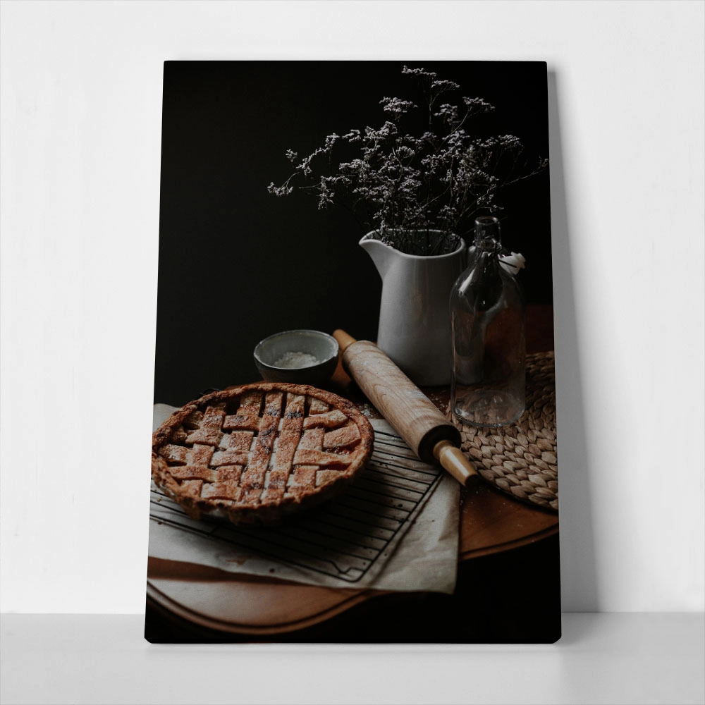 Πίνακας σε Καμβά RUSTIC FARMHOUSE PIE
