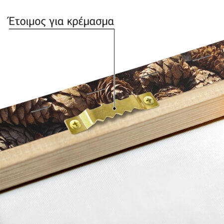 Πίνακας σε Καμβά RUSTIC FARMHOUSE PINE CONES -  Sticky 4