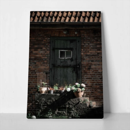 Πίνακας σε Καμβά RUSTIC FARMHOUSE PORCH 2 - 