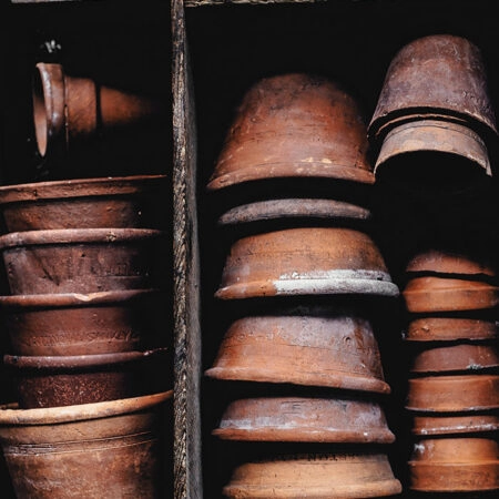 Πίνακας σε Καμβά RUSTIC FARMHOUSE POTS -  Sticky 5