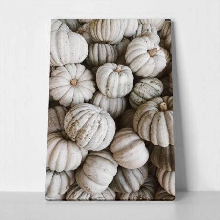 Πίνακας σε Καμβά RUSTIC FARMHOUSE PUMPKINS 2 - 