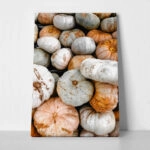 Πίνακας σε Καμβά RUSTIC FARMHOUSE PUMPKINS 3