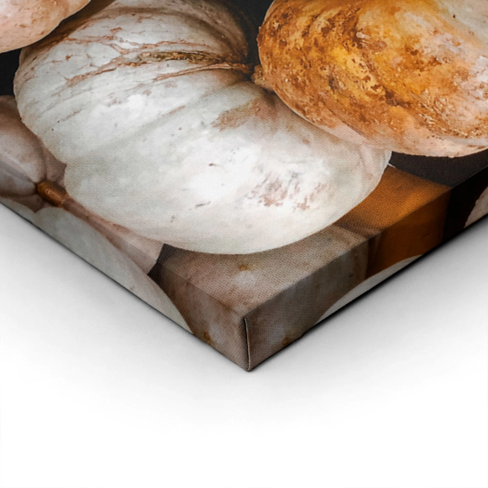 Πίνακας σε Καμβά RUSTIC FARMHOUSE PUMPKINS 3