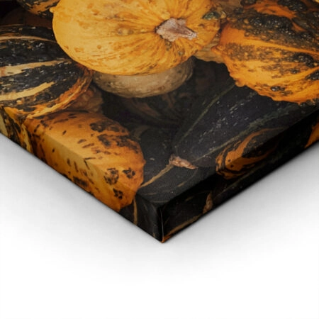 Πίνακας σε Καμβά RUSTIC FARMHOUSE PUMPKINS 4 -  Sticky 1