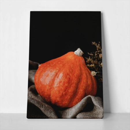 Πίνακας σε Καμβά RUSTIC FARMHOUSE PUMPKIN - 