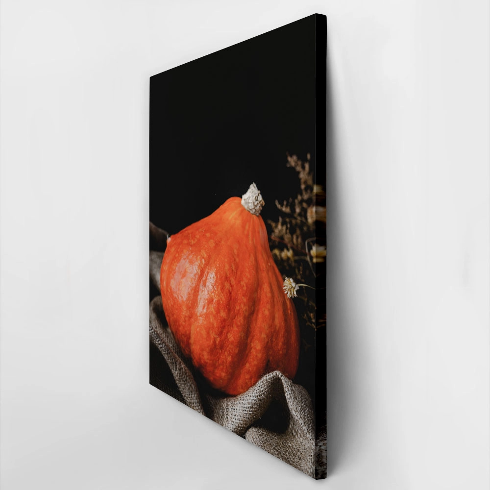 Πίνακας σε Καμβά RUSTIC FARMHOUSE PUMPKIN