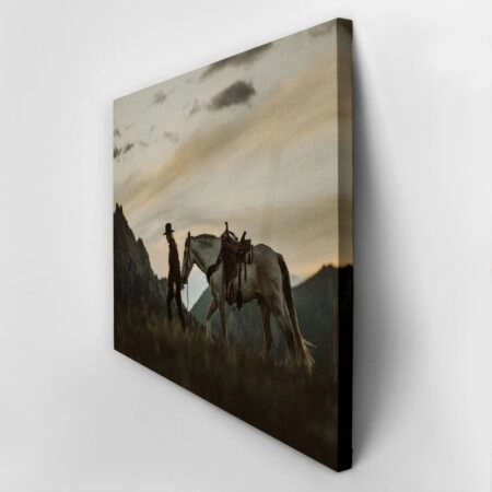 Πίνακας σε Καμβά RUSTIC FARMHOUSE RIDER 3 -  Sticky 2