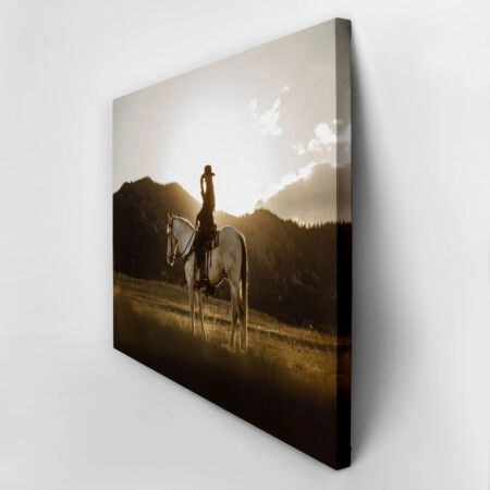 Πίνακας σε Καμβά RUSTIC FARMHOUSE RIDER -  Sticky 2