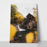 Πίνακας σε Καμβά RUSTIC FARMHOUSE RIVER HOUSE