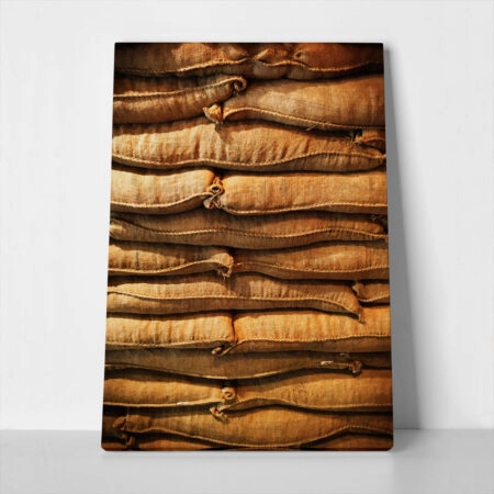 Πίνακας σε Καμβά RUSTIC FARMHOUSE SACKS