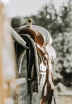 Πίνακας σε Καμβά RUSTIC FARMHOUSE SADDLE 2