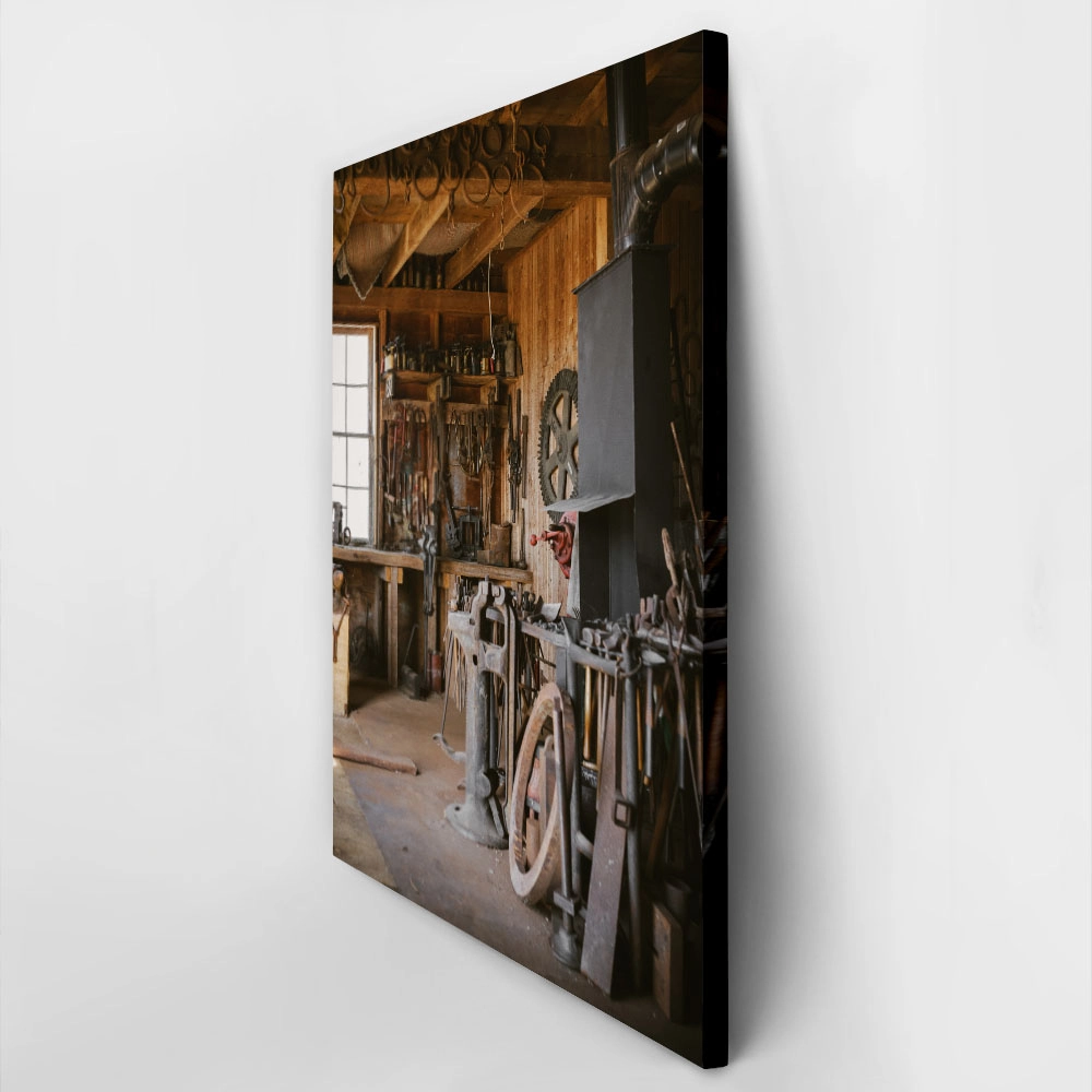 Πίνακας σε Καμβά RUSTIC FARMHOUSE SHED 2
