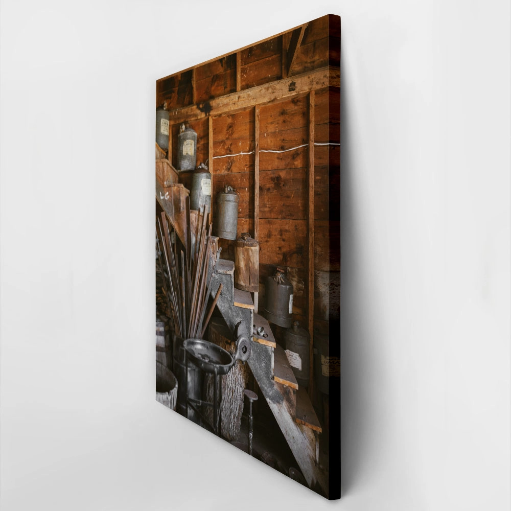 Πίνακας σε Καμβά RUSTIC FARMHOUSE SHED 3
