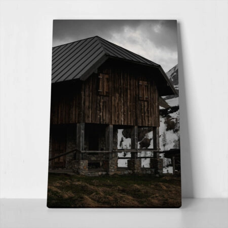 Πίνακας σε Καμβά RUSTIC FARMHOUSE SHED 4