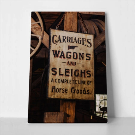 Πίνακας σε Καμβά RUSTIC FARMHOUSE SIGN - 