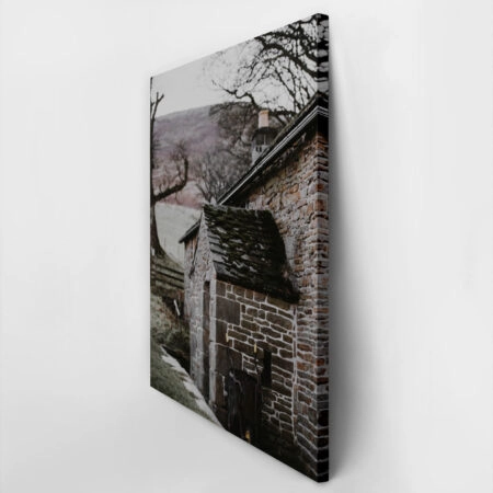 Πίνακας σε Καμβά RUSTIC FARMHOUSE STONE CABIN 2 -  Sticky 2