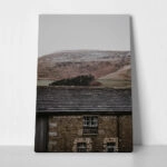 Πίνακας σε Καμβά RUSTIC FARMHOUSE STONE CABIN 3