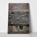 Πίνακας σε Καμβά RUSTIC FARMHOUSE STONE CABIN 4