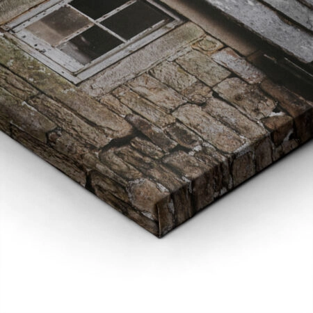 Πίνακας σε Καμβά RUSTIC FARMHOUSE STONE CABIN 4 -  Sticky 1