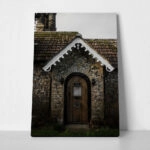 Πίνακας σε Καμβά RUSTIC FARMHOUSE STONE CABIN