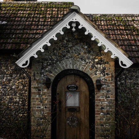 Πίνακας σε Καμβά RUSTIC FARMHOUSE STONE CABIN -  Sticky 5