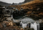 Πίνακας σε Καμβά RUSTIC FARMHOUSE STREAM