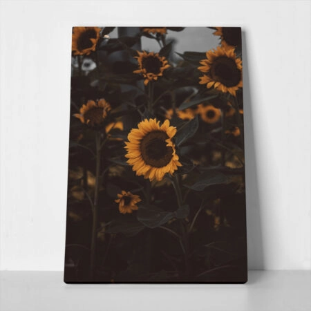 Πίνακας σε Καμβά RUSTIC FARMHOUSE SUNFLOWERS 6 - 