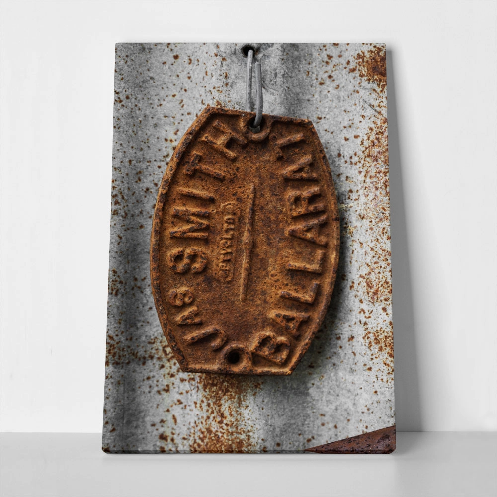 Πίνακας σε Καμβά RUSTIC FARMHOUSE TAG