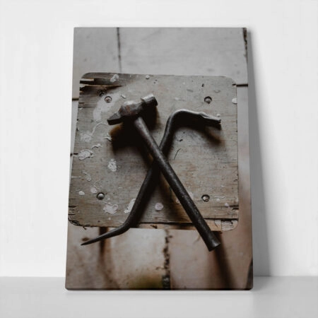 Πίνακας σε Καμβά RUSTIC FARMHOUSE TOOLS