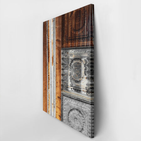 Πίνακας σε Καμβά RUSTIC FARMHOUSE WALL TEXTURE -  Sticky 2