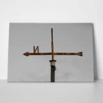 Πίνακας σε Καμβά RUSTIC FARMHOUSE WEATHERVANE