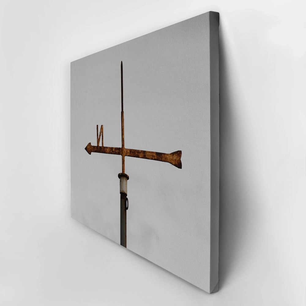 Πίνακας σε Καμβά RUSTIC FARMHOUSE WEATHERVANE