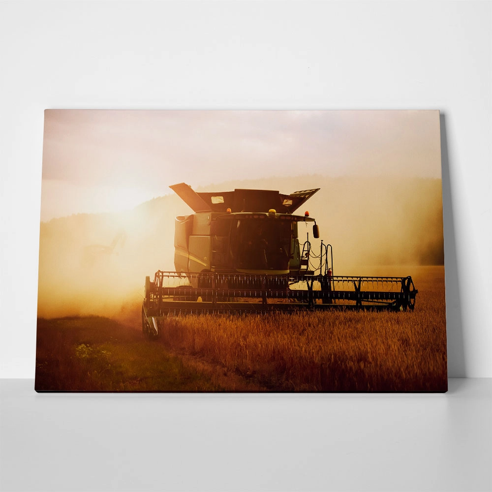 Πίνακας σε Καμβά RUSTIC FARMHOUSE WHEAT HARVEST