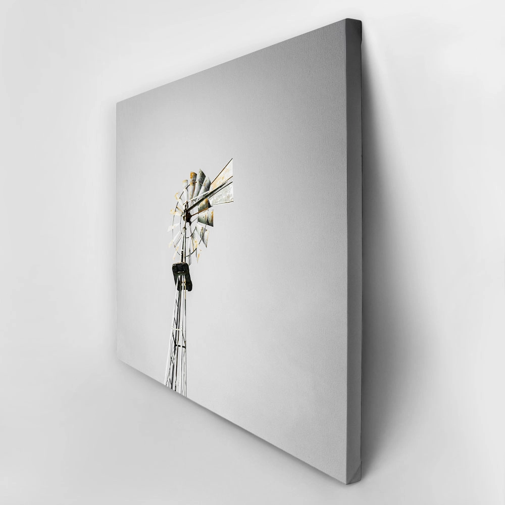 Πίνακας σε Καμβά RUSTIC FARMHOUSE WIND MILL 3