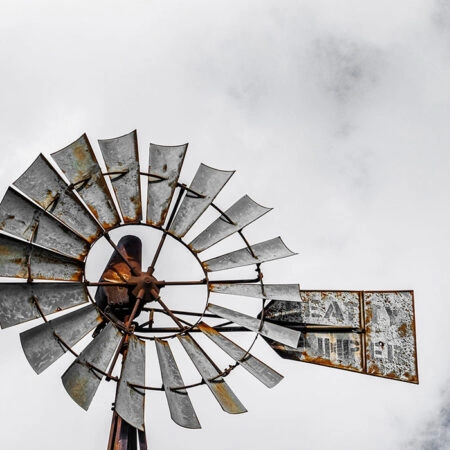 Πίνακας σε Καμβά RUSTIC FARMHOUSE WIND MILL -  Sticky 5