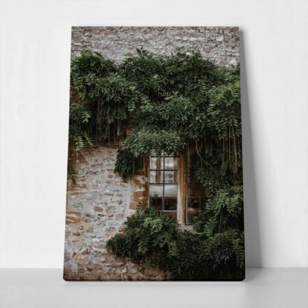 Πίνακας σε Καμβά RUSTIC FARMHOUSE WINDOW 3 - 